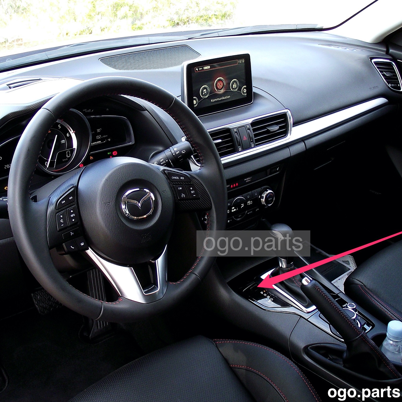 Shiftlock override cover for Mazda 3, Mazda CX5